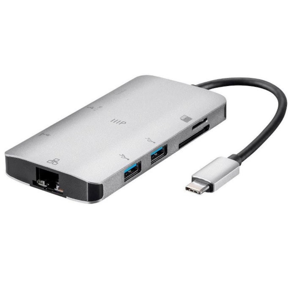 NWT Monoprice USB-C To HDMI Adapter Aluminum Gigabit Ethernet